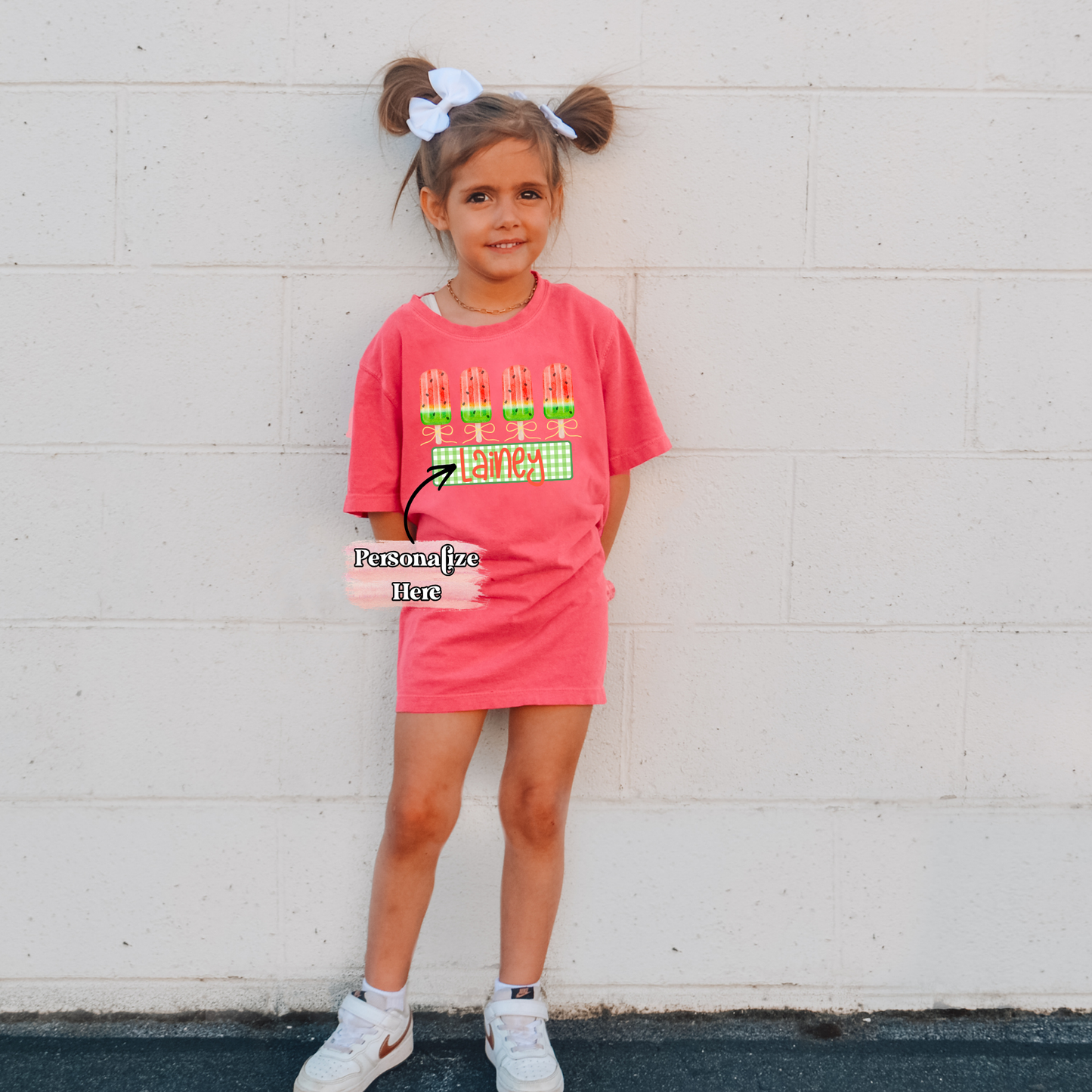 Watermelon Popcicles Nameplate - ‼️Fully Customizable Transfer‼️