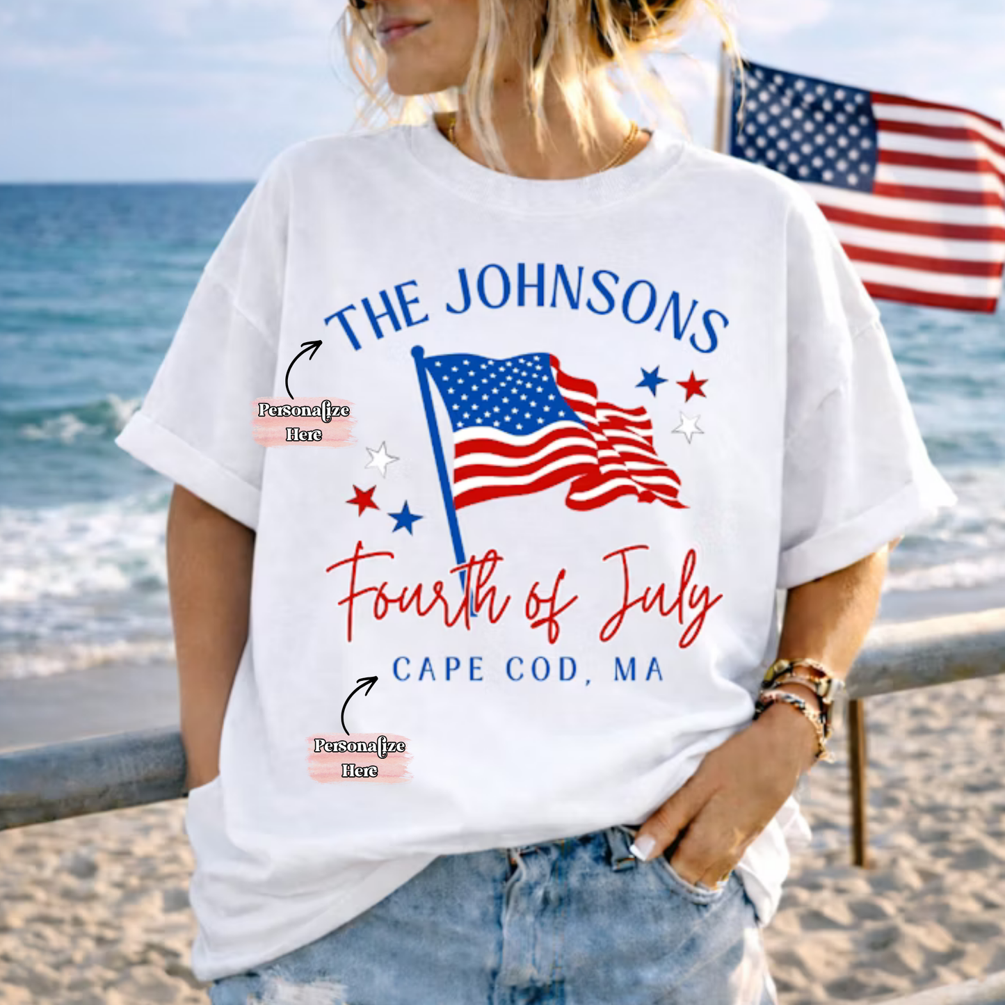 4th Of July Family Celebration - ‼️Fully Customizable Transfer‼️