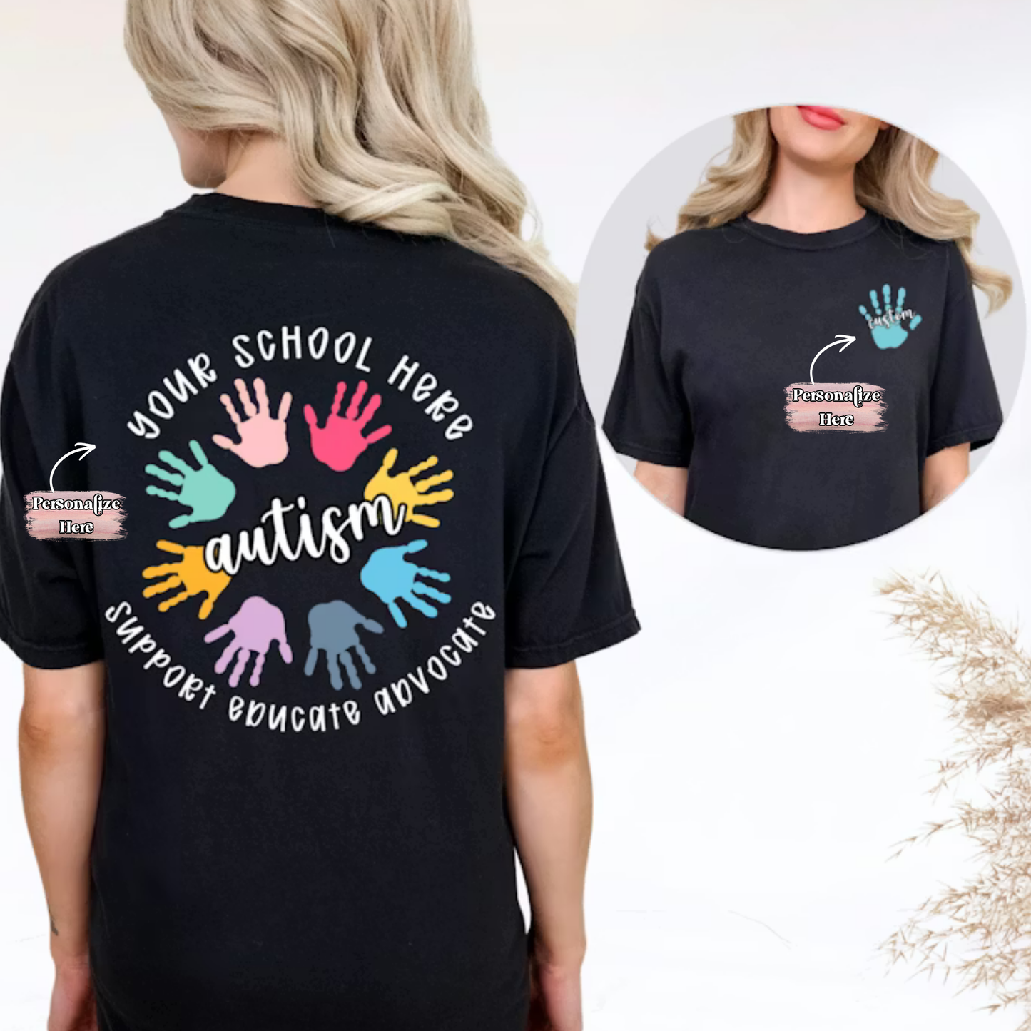 School Autism Awareness - ‼️Fully Customizable Transfer‼️