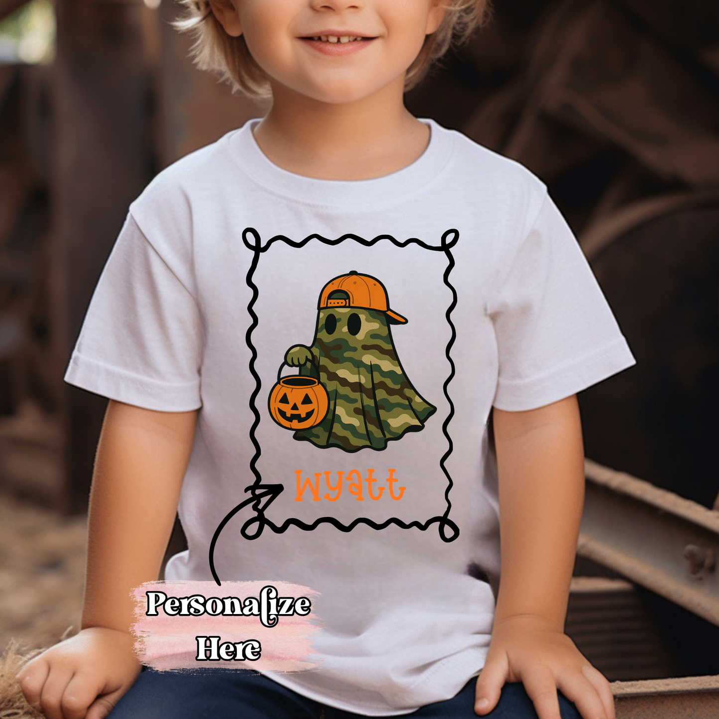 Camo Ghost Nameplate - ‼️Fully Customizable Transfer‼️