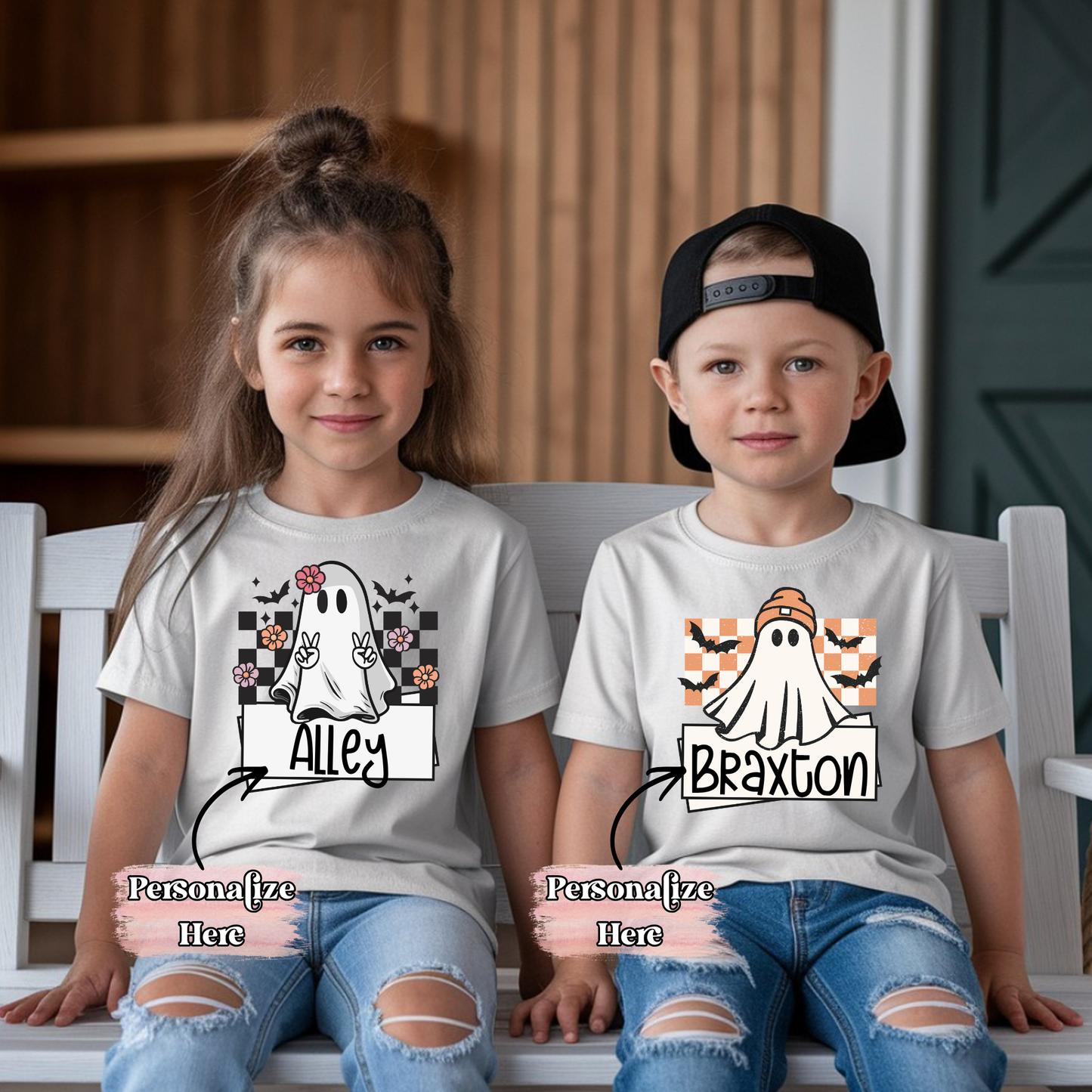Checkered Ghost Nameplate - ‼️Fully Customizable Transfer‼️