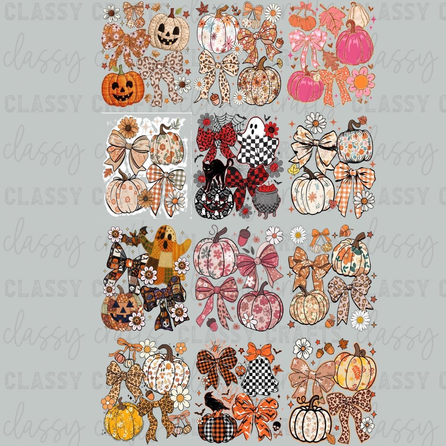 Preppy Fall - 30x48 - PREMADE GANG SHEET