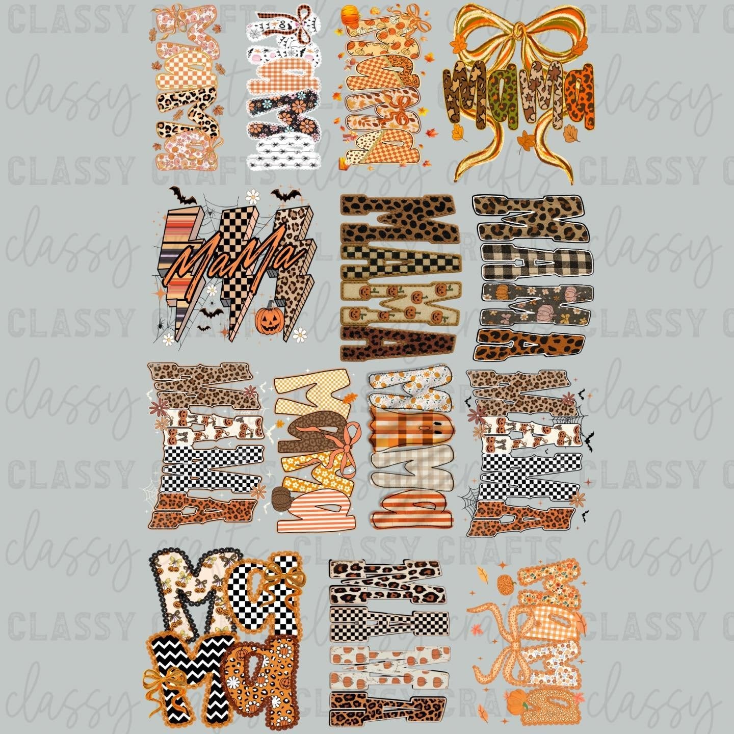 Fall Mama - 30x48 - PREMADE GANG SHEET