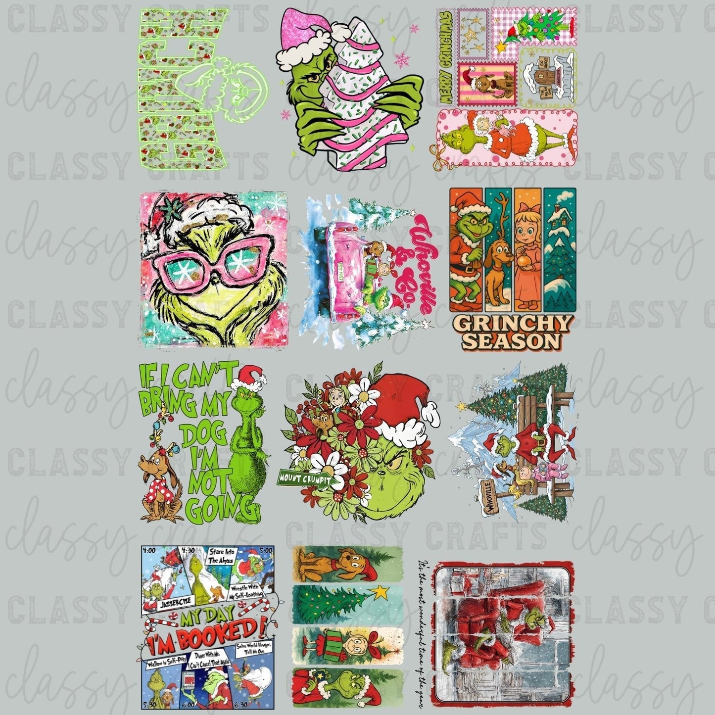 Christmas Gman 30x48 - PREMADE GANG SHEET