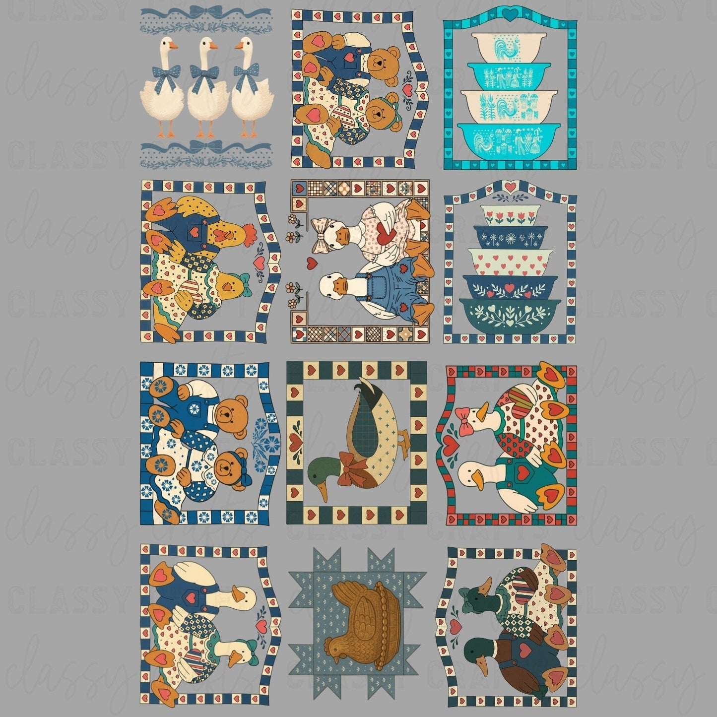 Vintage - 30x48 - PREMADE GANG SHEET