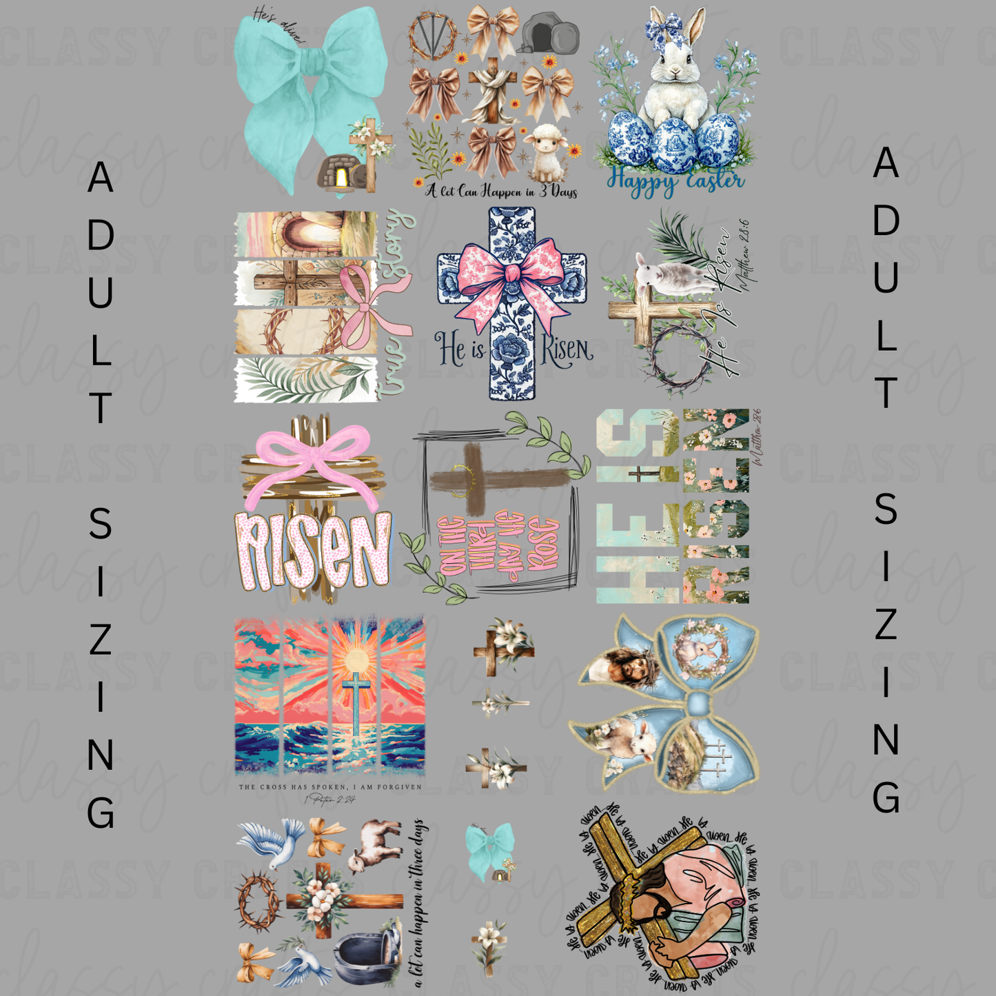 Faith Easter - 30x60 - PRE MADE GANG SHEET