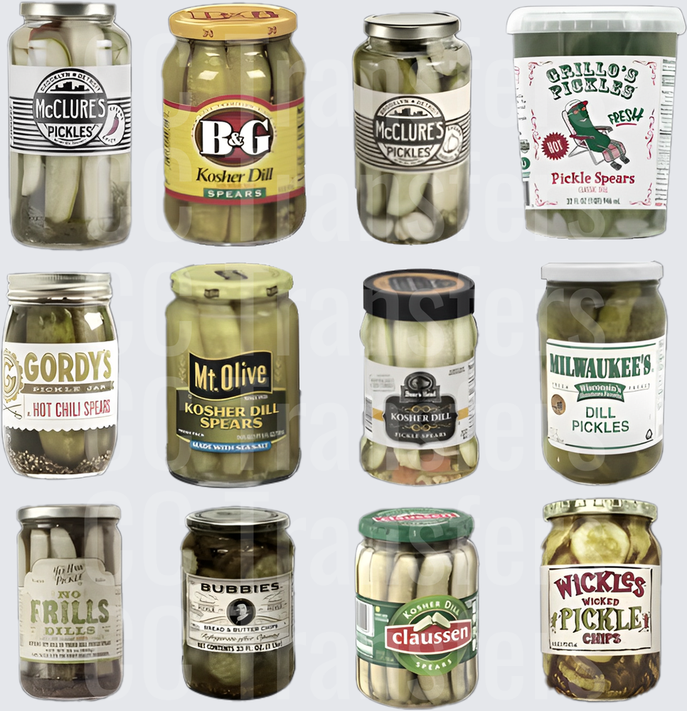 Pickle Jar Brand Collage Grid Multiple Varieties