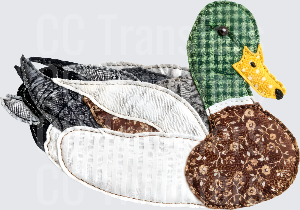 Patchwork Quilt Fabric Mallard Duck (DTF)