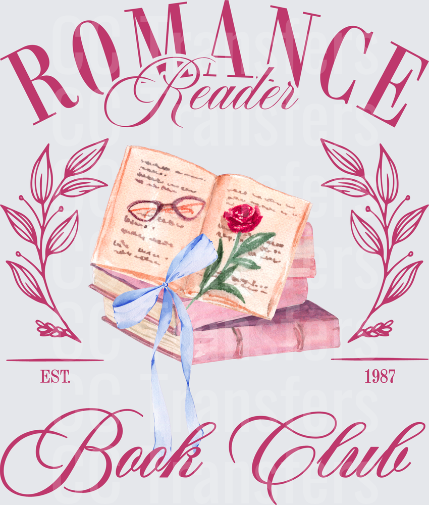 Romance Reader Book Club Est. 1987 Floral Books (DTF)