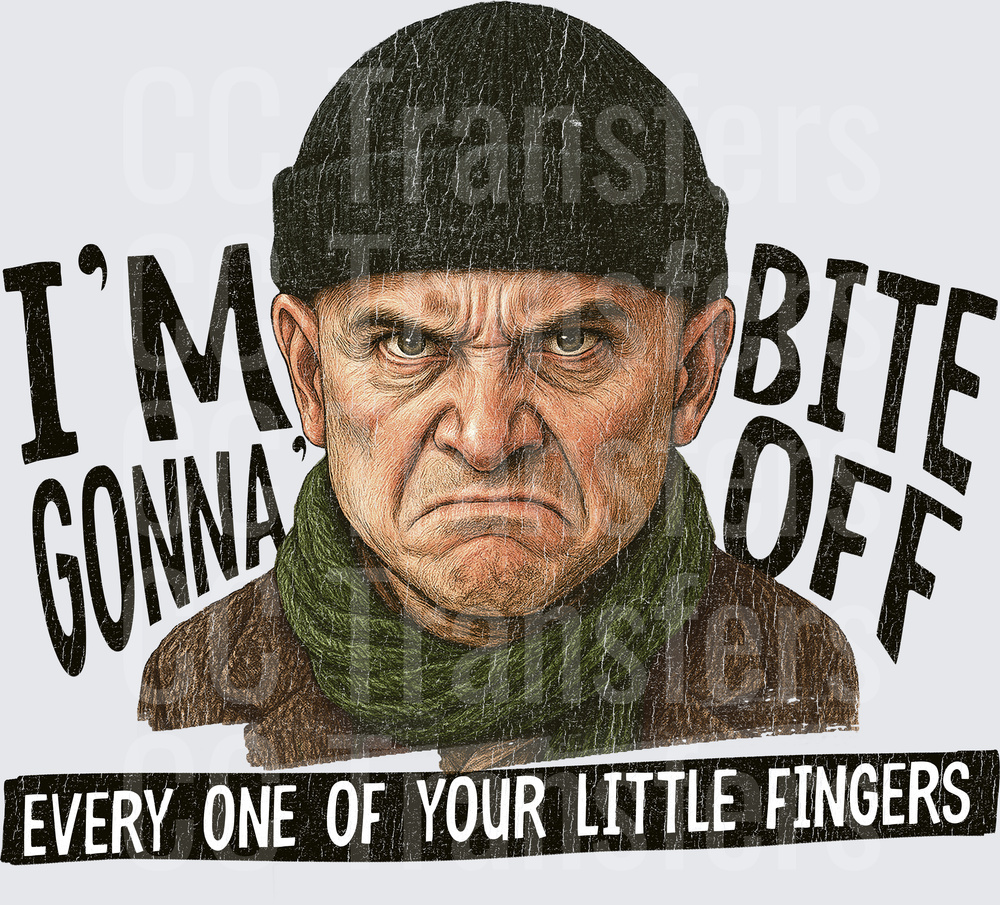 Grumpy Old Man I'm Gonna Bite Off Your Fingers (DTF)