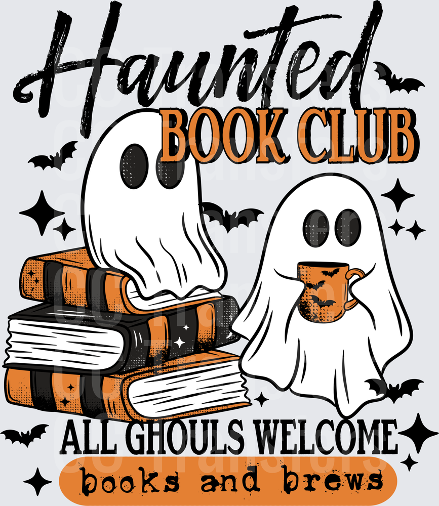 Haunted Book Club Ghosts All Ghouls Welcome (DTF)
