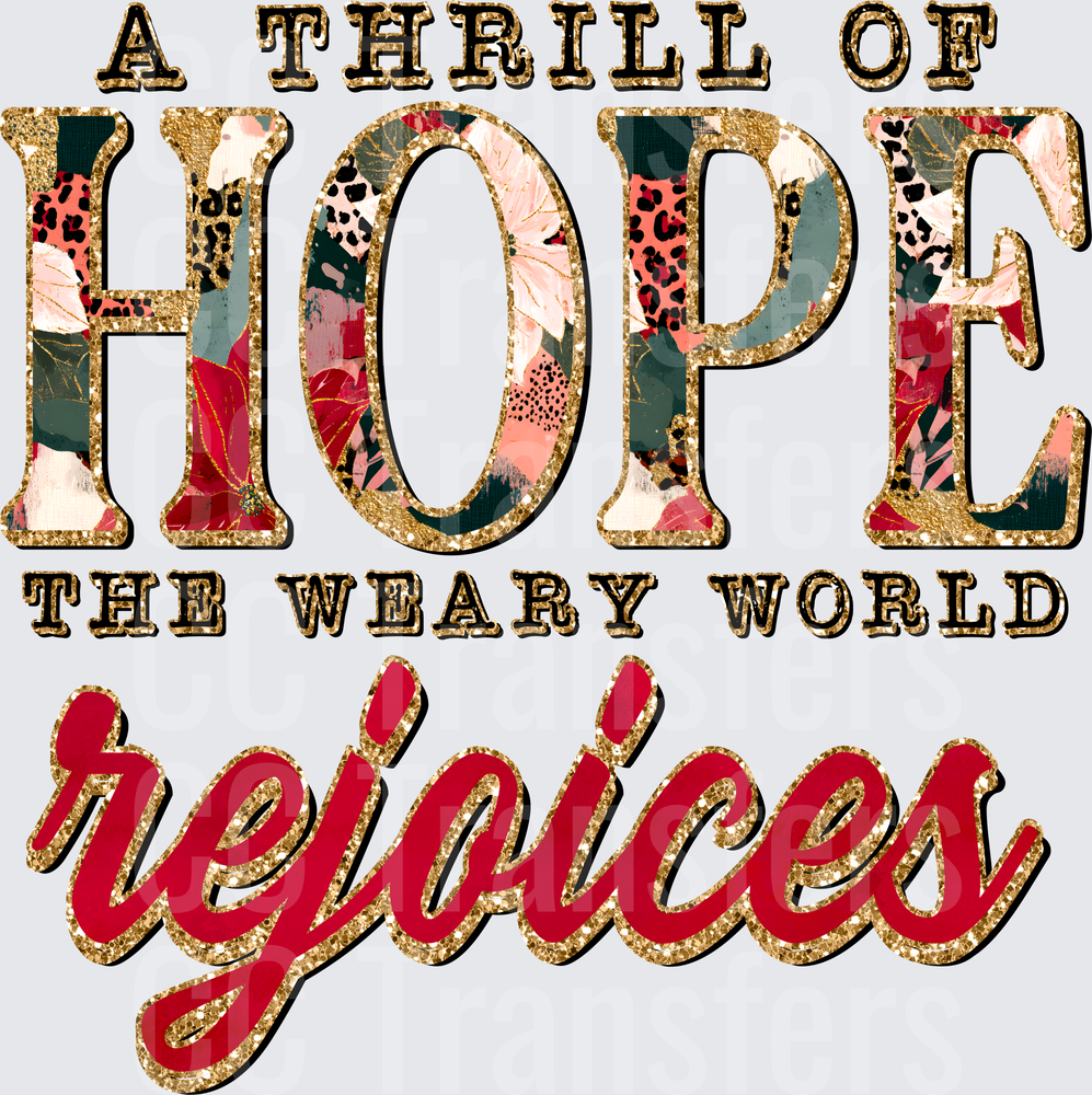 A Thrill of Hope The Weary World Rejoices Christmas (DTF)