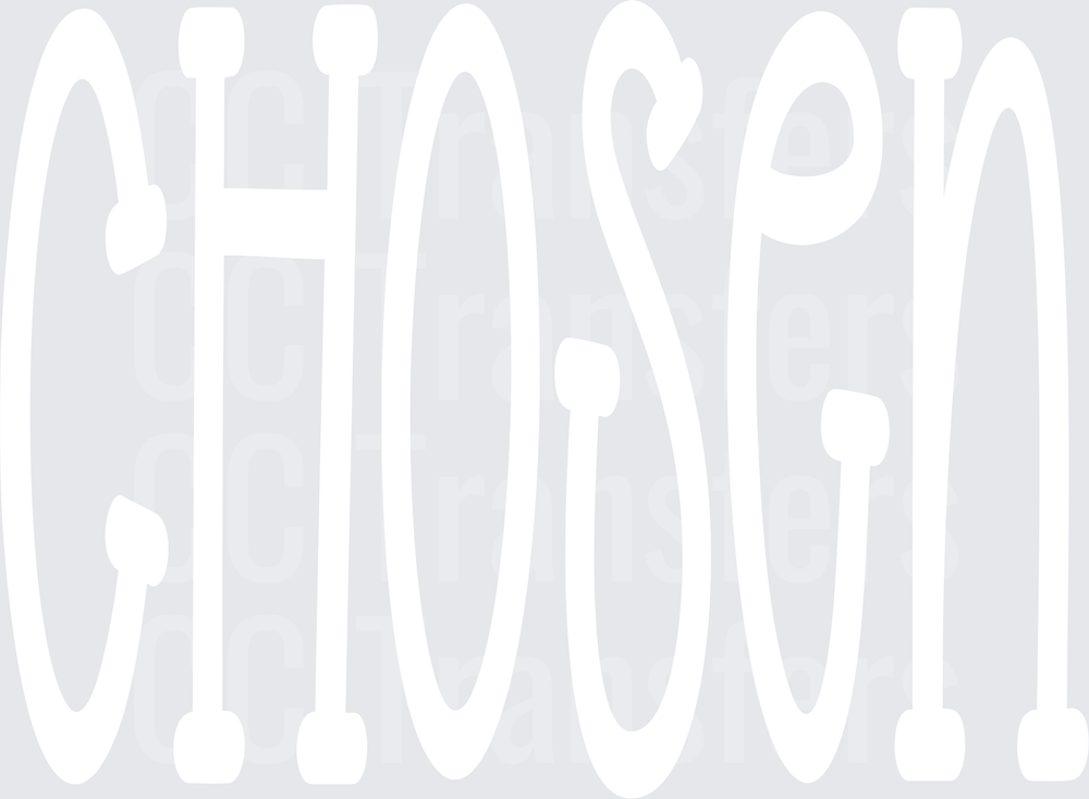 Chosen White Design (DTF)