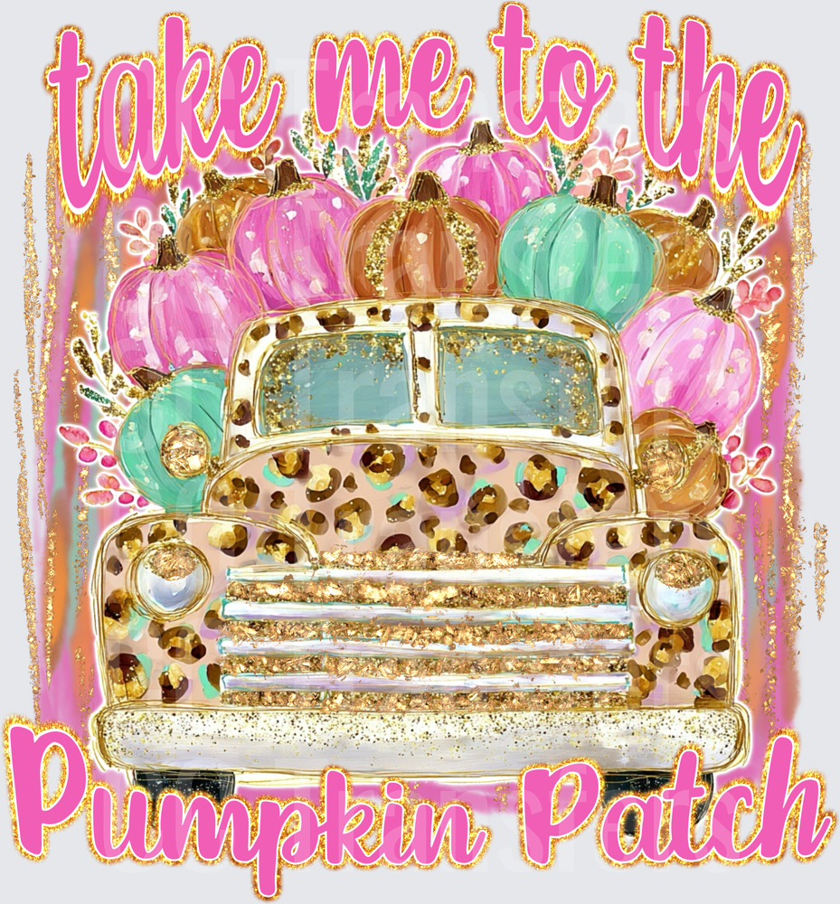 Take Me To The Pumpkin Patch Leopard Truck Fall (DTF)