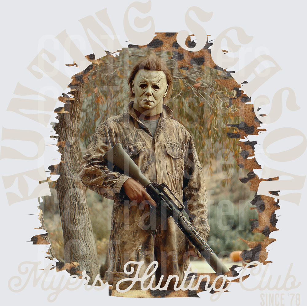 Hunting Season Masked Killer Camo Outfit Rifle Club Since 78 (DTF)