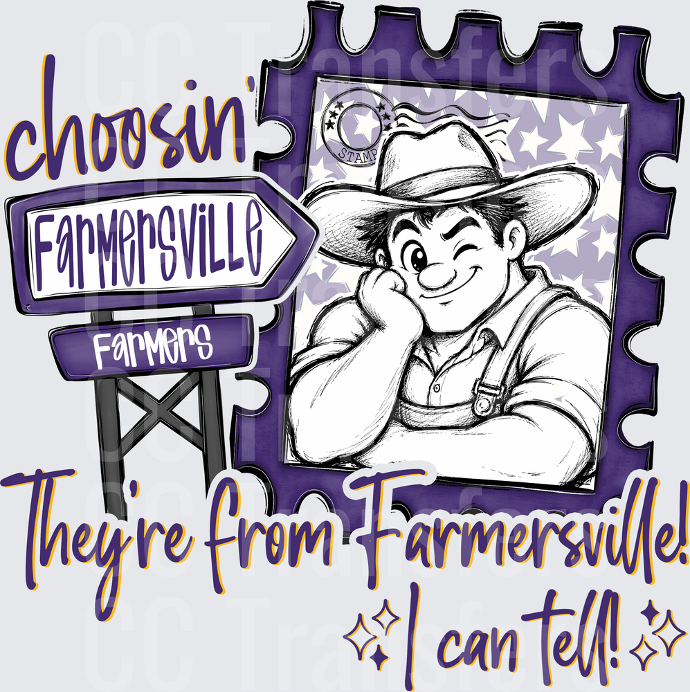 Choosin Farmersville Farmers Cowboy Stamp Pride (DTF)