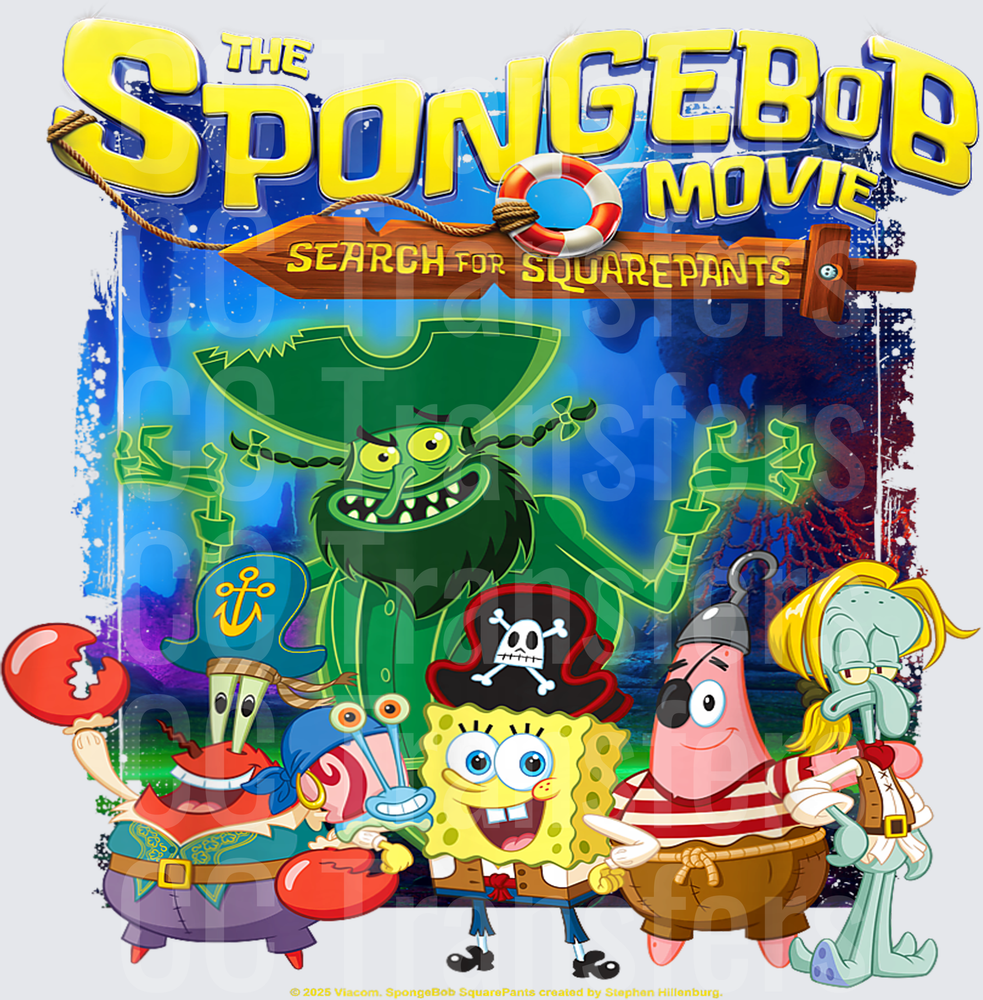 Cartoon Sea Characters Pirate Adventure Movie Group (DTF)