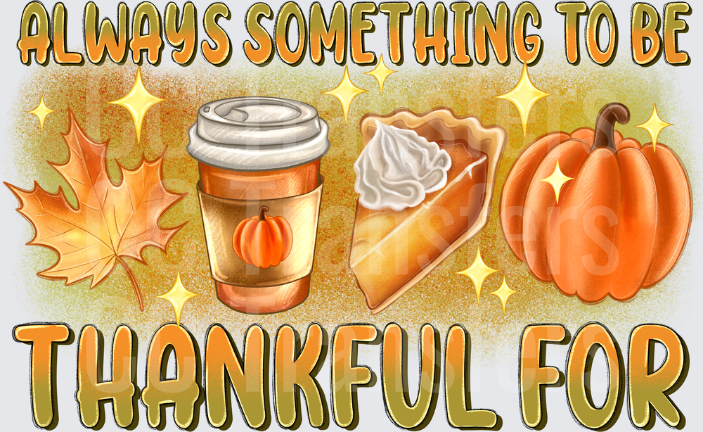 Always Something To Be Thankful For Fall Icons (DTF)