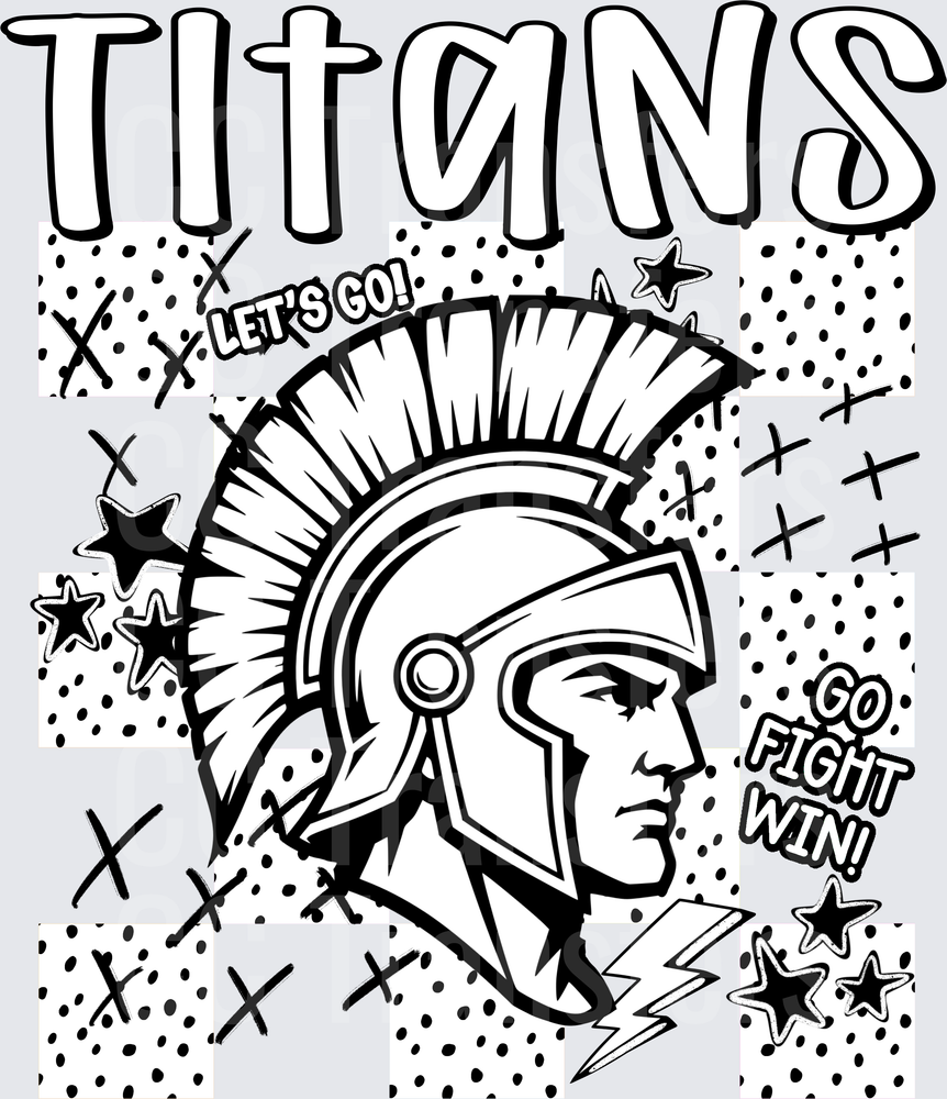 Titans Dotties And Doodles (DTF)