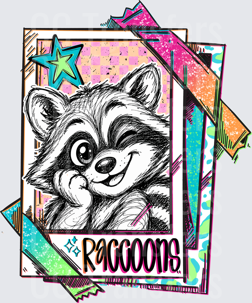 neon racoons