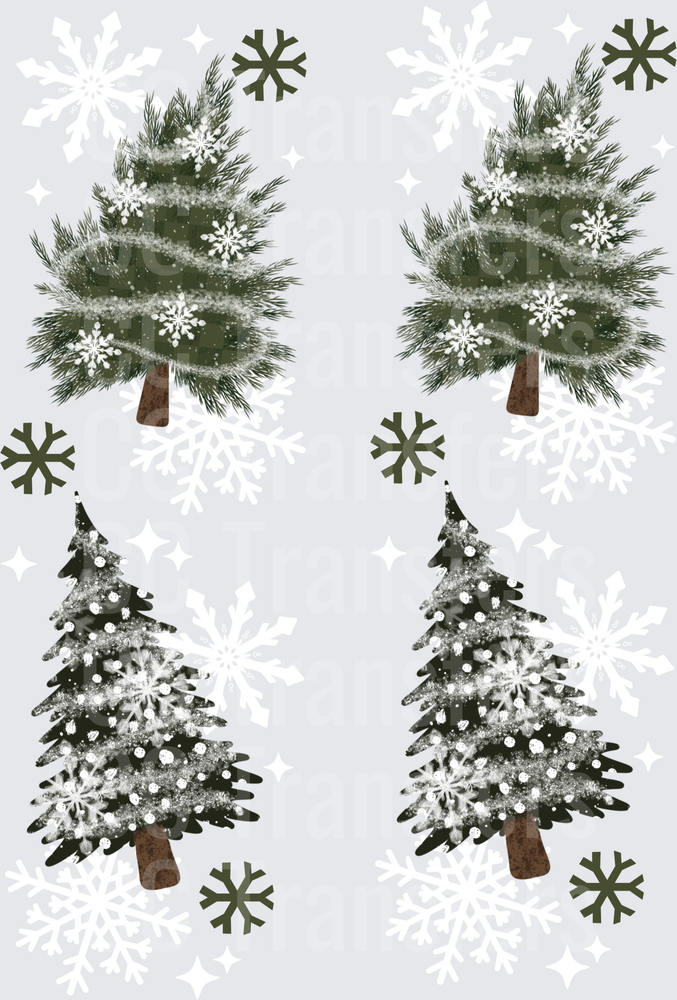 Let It Snow Transfer -Sleeve White