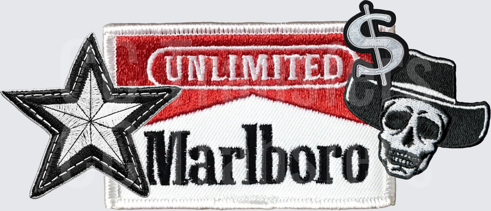 Unlimited Cigarette Brand Patch Star Skull Dollar Sign (DTF)