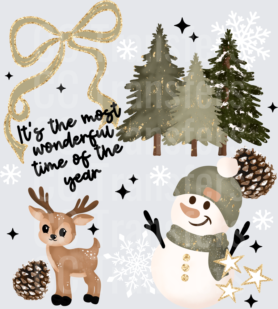 It's The Most Wonderful Time of the Year Christmas Collage (DTF)