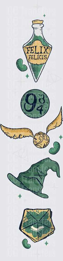 Magical Potion Bottle Snitch Hat Lucky Elixir Stack (DTF)