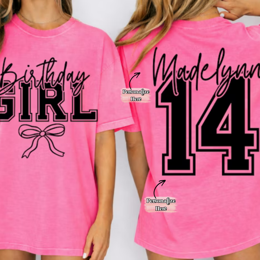 Birthday Girl -  ‼️Fully Customizable Transfer‼️