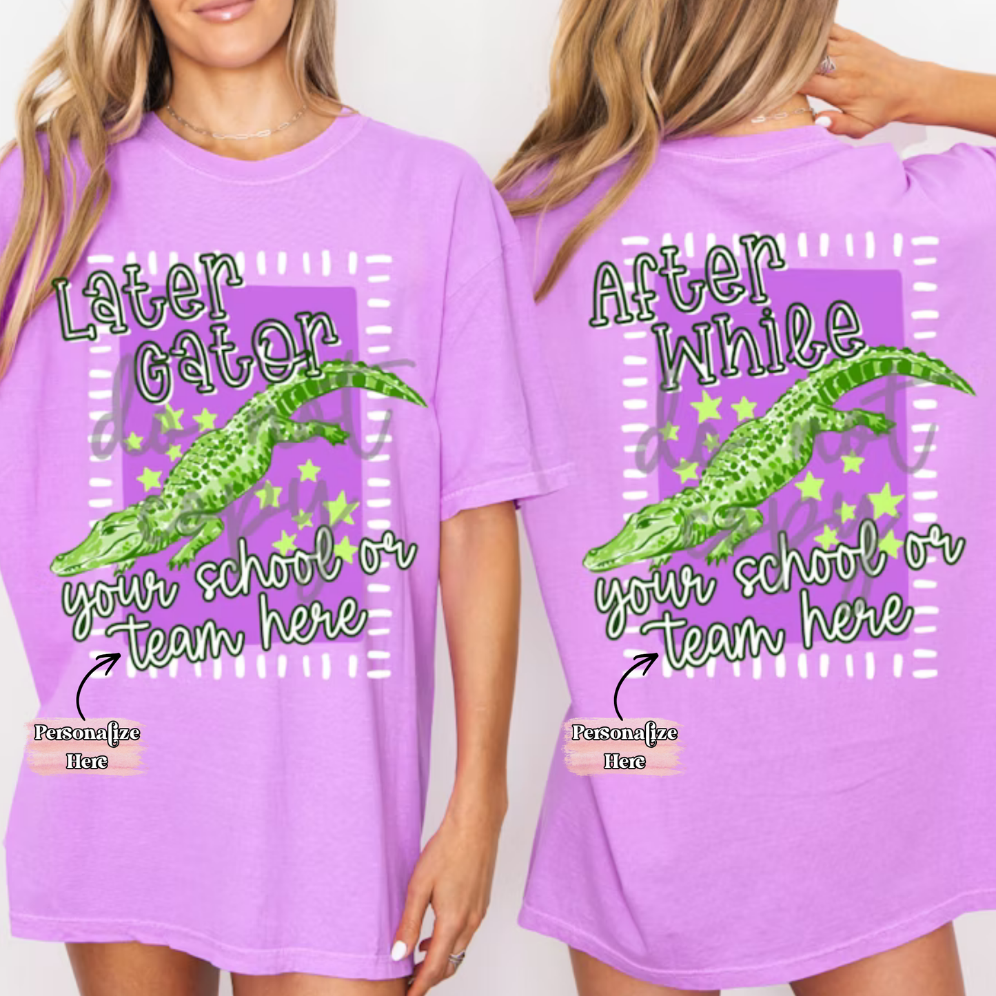 End Of School Later Gator -  ‼️Fully Customizable Transfer‼️