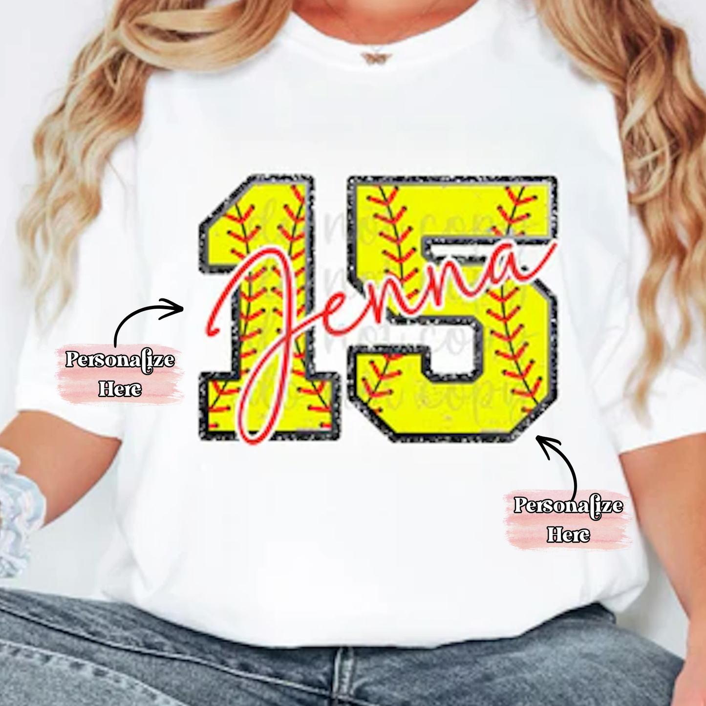 Baseball/Softball Oversized Number -  ‼️Fully Customizable Transfer‼️