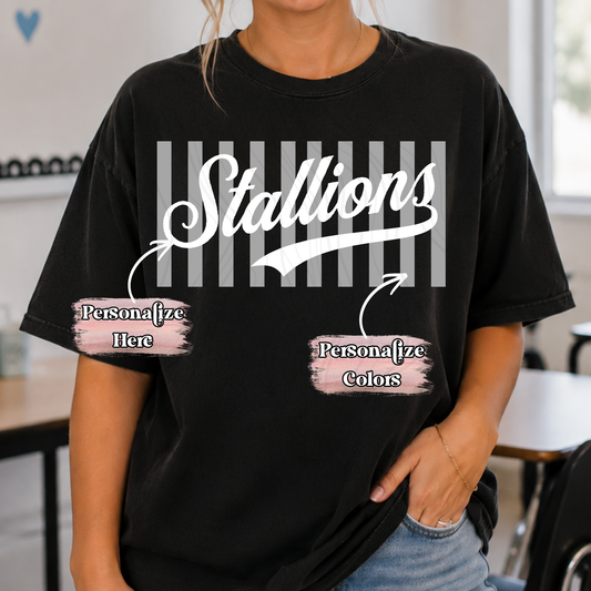 Striped Team Spirit -  ‼️Fully Customizable Transfer‼️