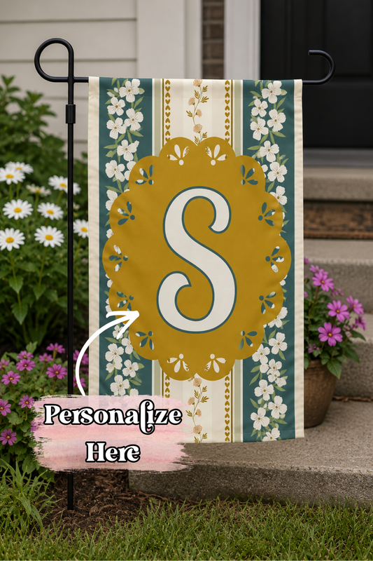 Fall Floral Flag - 12x18 Inches - ‼️Fully Customizable Transfer‼️