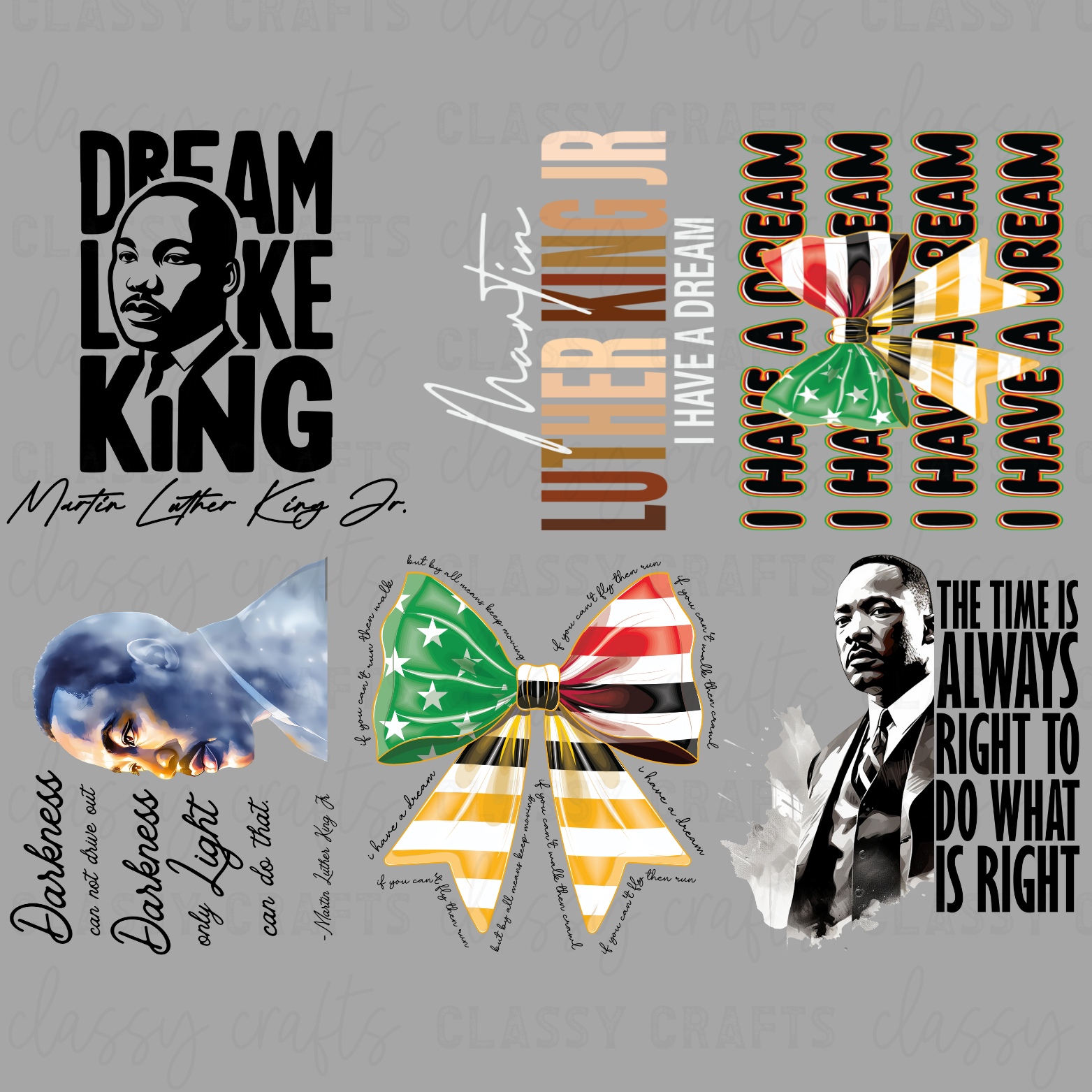 Martin Luther King 30x24 - PREMADE GANG SHEET