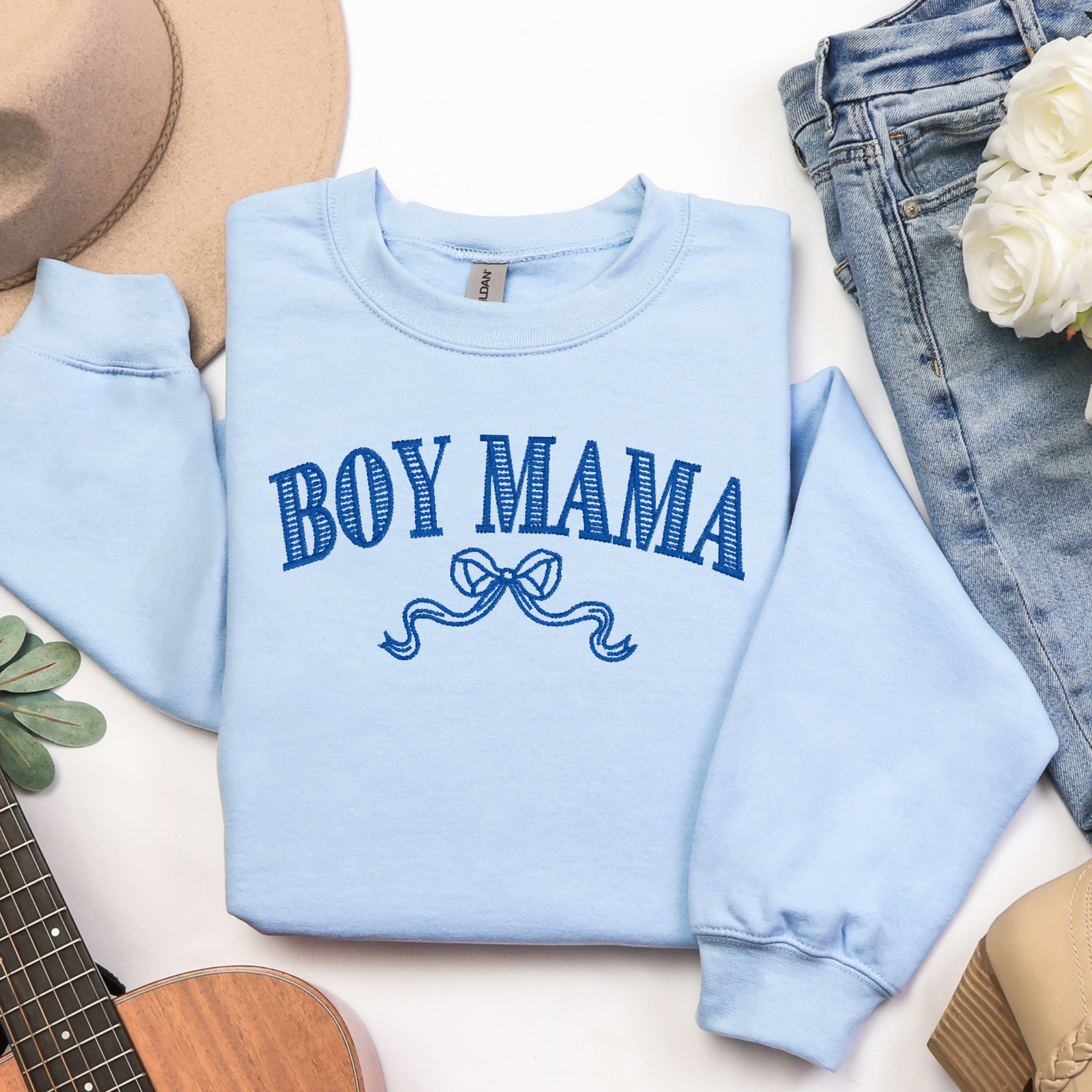 Girl/Boy Mama/Mom Embroidered