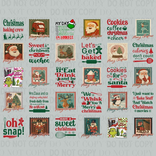Sweet Christmas Tea Towels 30x24 - PREMADE GANG SHEE