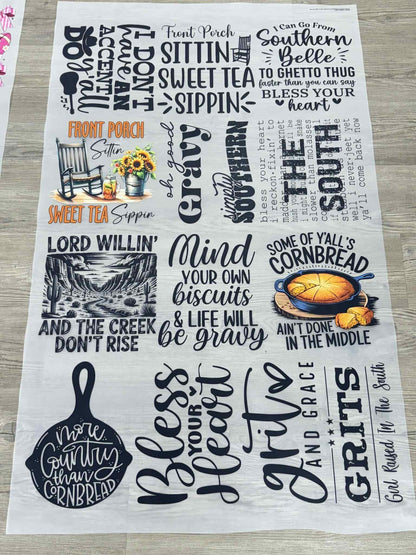 Southern Sayings - 30x48 - PREMADE GANG SHEET