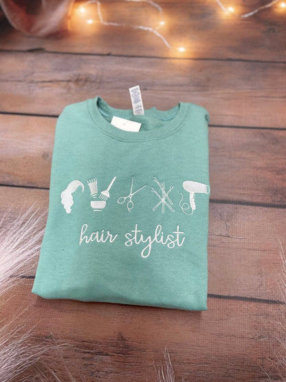 Hair Stylist???? Embroidered Apparel