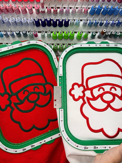 3D Puff Embroidered Santa