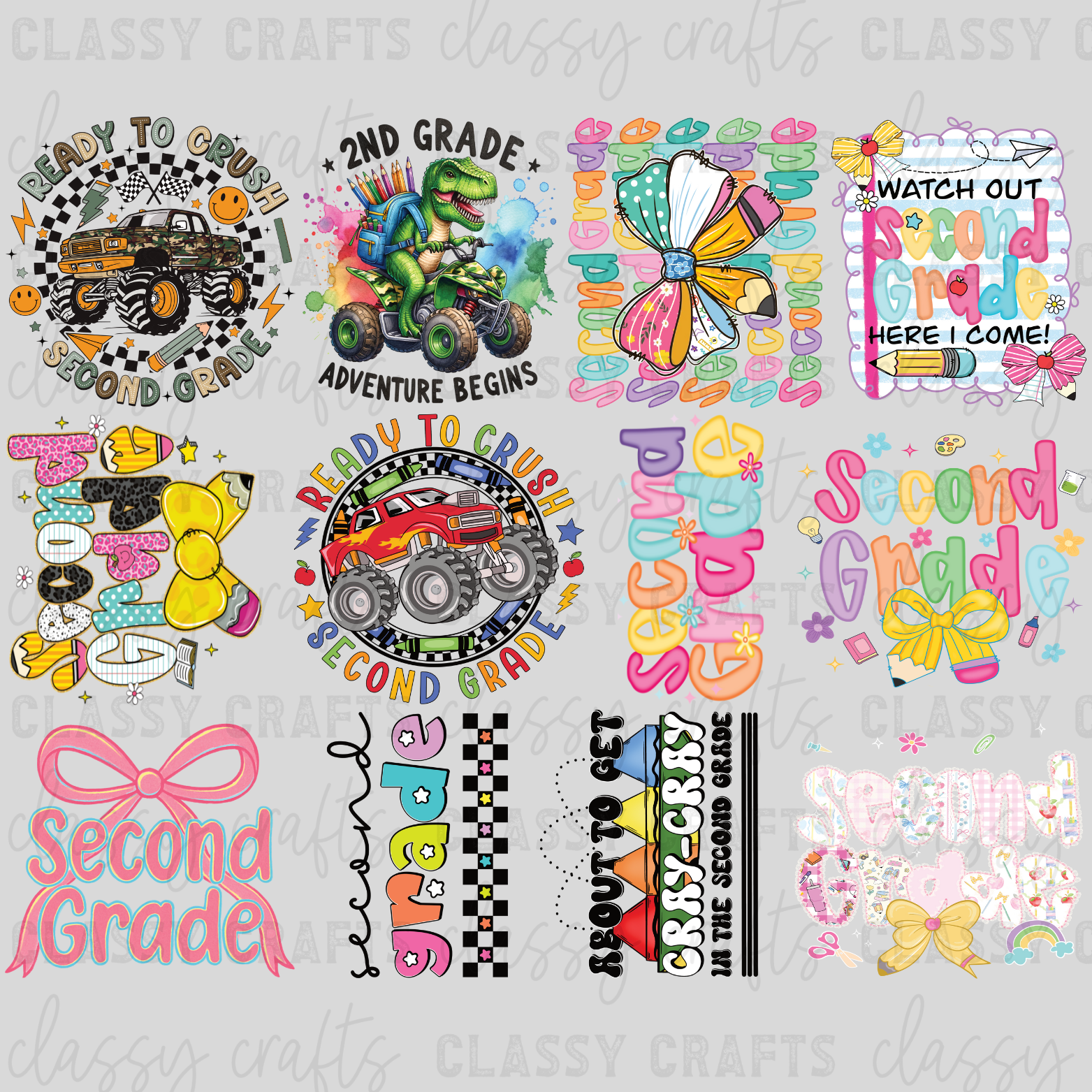 YOUTH Watch Out 2nd Grade - 30x24 - PREMADE GANG SHEET
