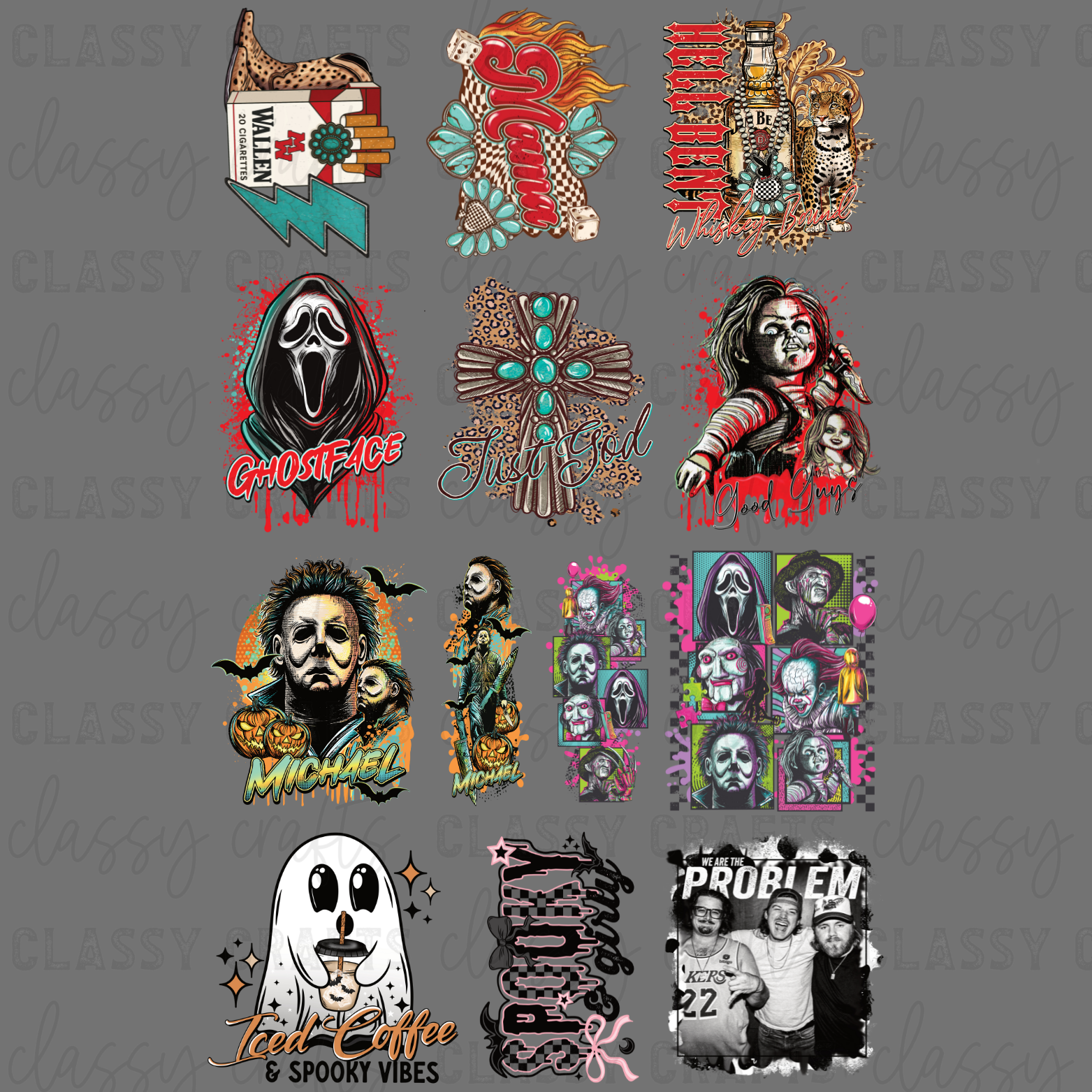 Spooky Misc - 30x48 - PREMADE GANG SHEET