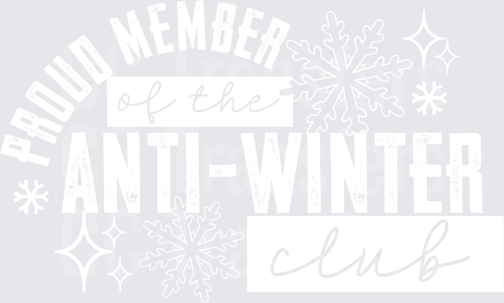 Anti Winter Club Transfer - White
