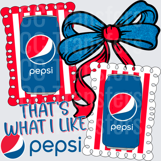 That's What I Like Soda Can Bow Coquette Design (DTF)