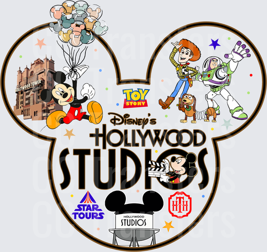 Mouse  Head Collage (DTF)