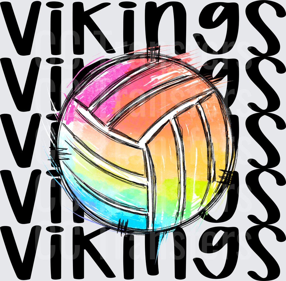 VIKINGS VOLLEYBALL (DTF)