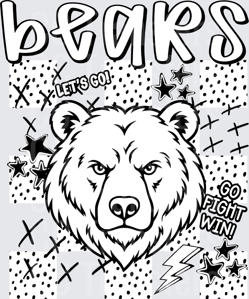 Bears Dotties And Doodles  (DTF)