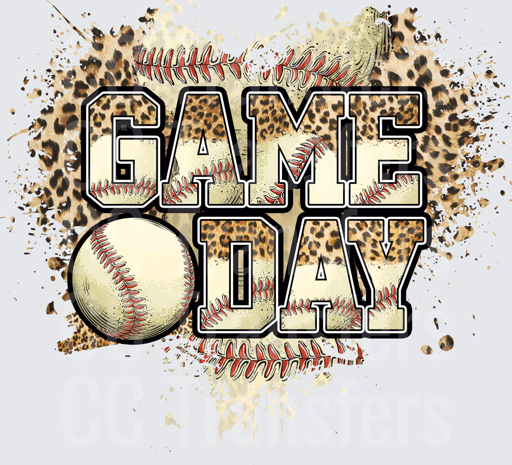 leopard game day baseball