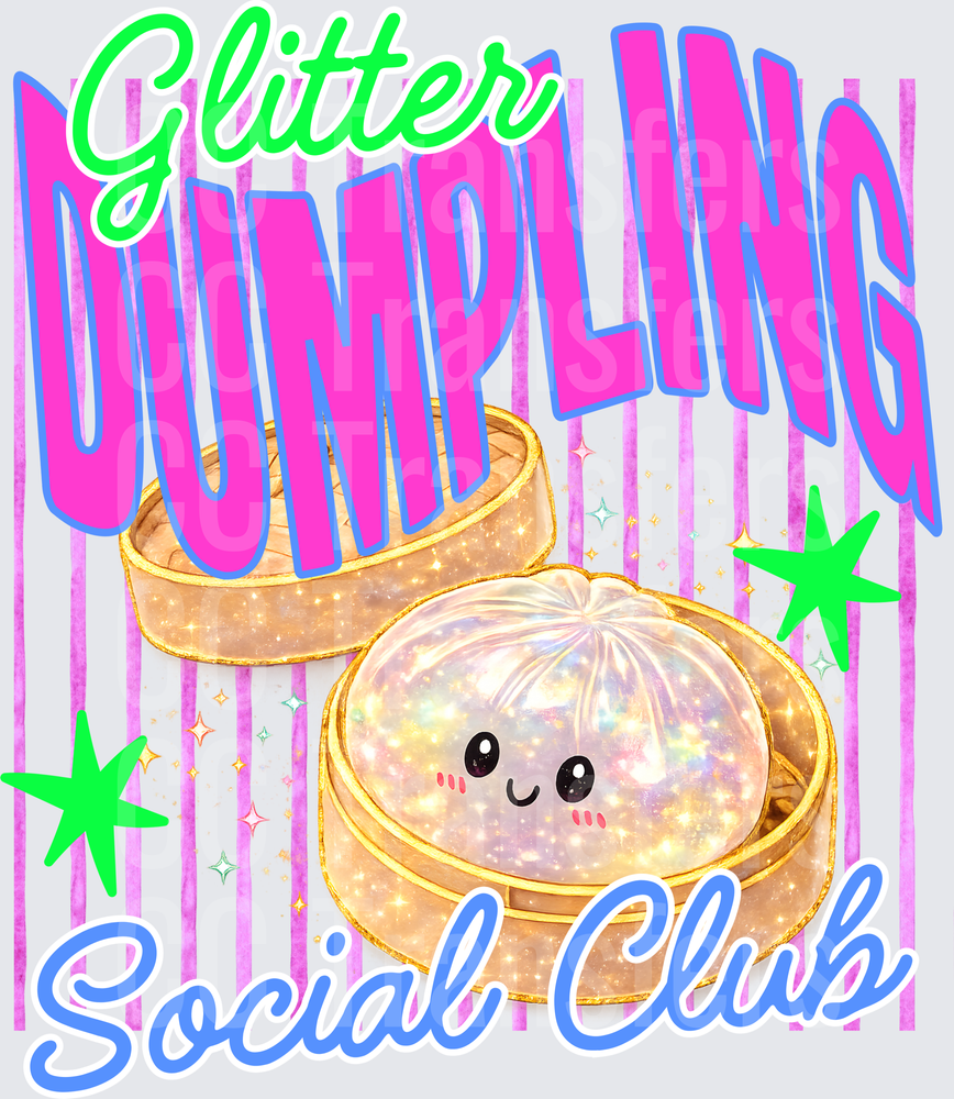 Glitter Dumpling Social Club Kawaii Sparkle Bao (DTF)