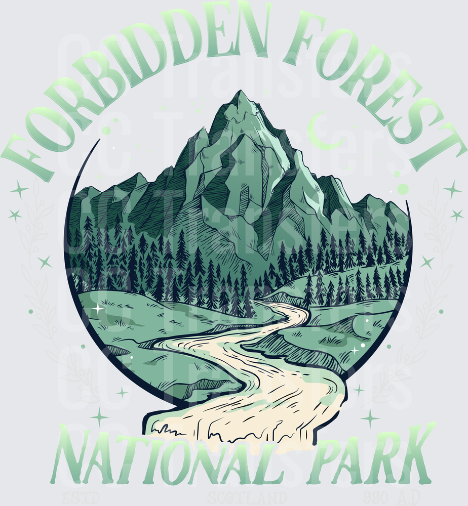 Forbidden Forest National Park Scotland Mountain Badge (DTF)