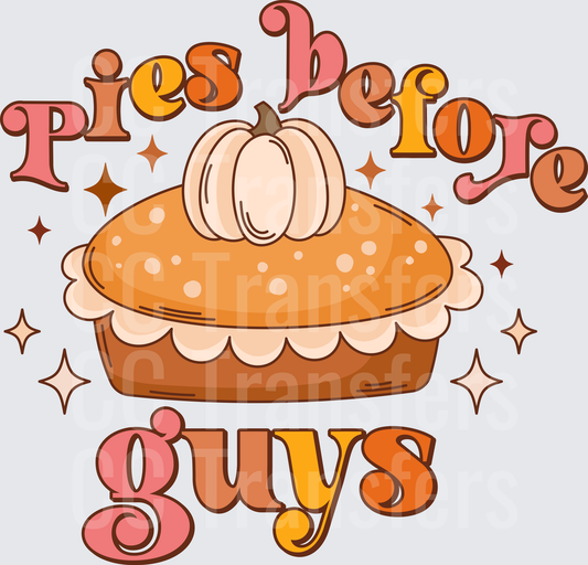 Pies Before Guys Retro Pumpkin Pie Sparkle (DTF)